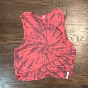 Tie-Dye Sleeveless Women's Top - Pink